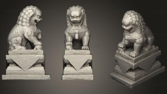 Статуэтки львы тигры сфинксы Китайская статуя льва 2